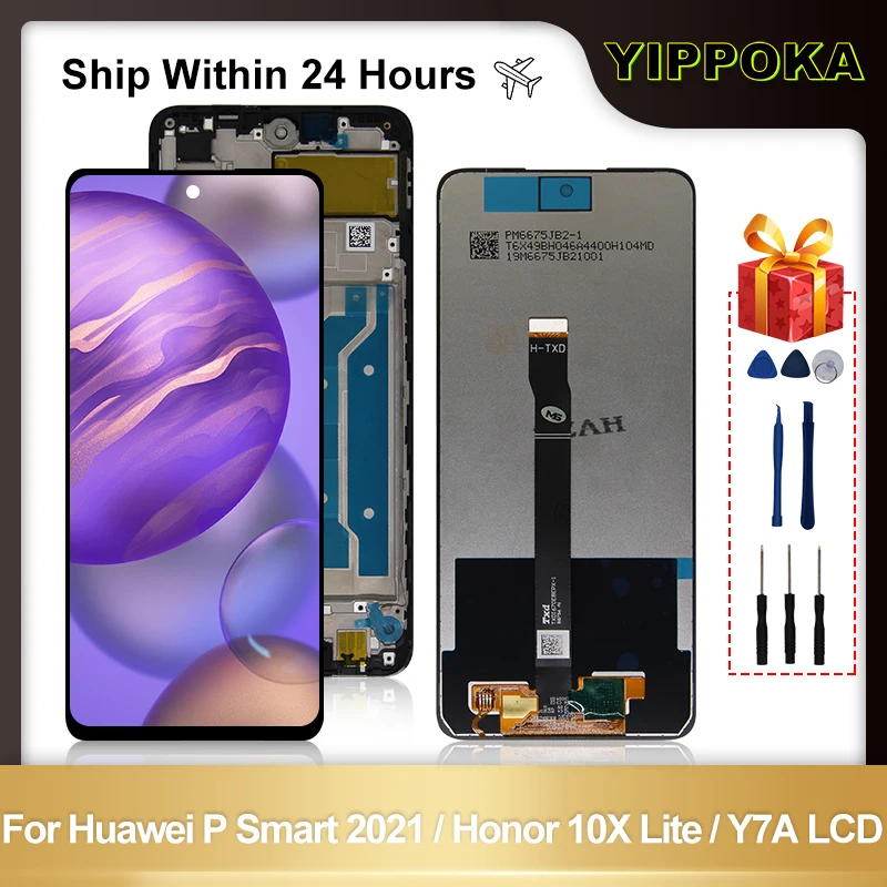 ЖК-дисплей 6,67 дюйма для Huawei P Smart 2021 Y7A, сенсорный экран с дигитайзером для Huawei Honor 10X Lite, дисплей, запасные части
ЖК-дисплей 6,67 дюйма для Huawei P Smart 2021 Y7A, сенсорный экран с дигитайзером для Huawei Honor 10X Lite, дисплей, запасные части
