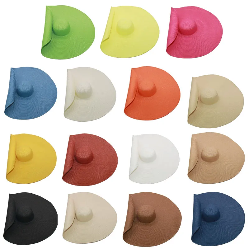 foldable women oversized hat 70cm diameter large brim summer sun beach hats wholesale
foldable women oversized hat 70cm diameter large brim summer sun beach hats wholesale