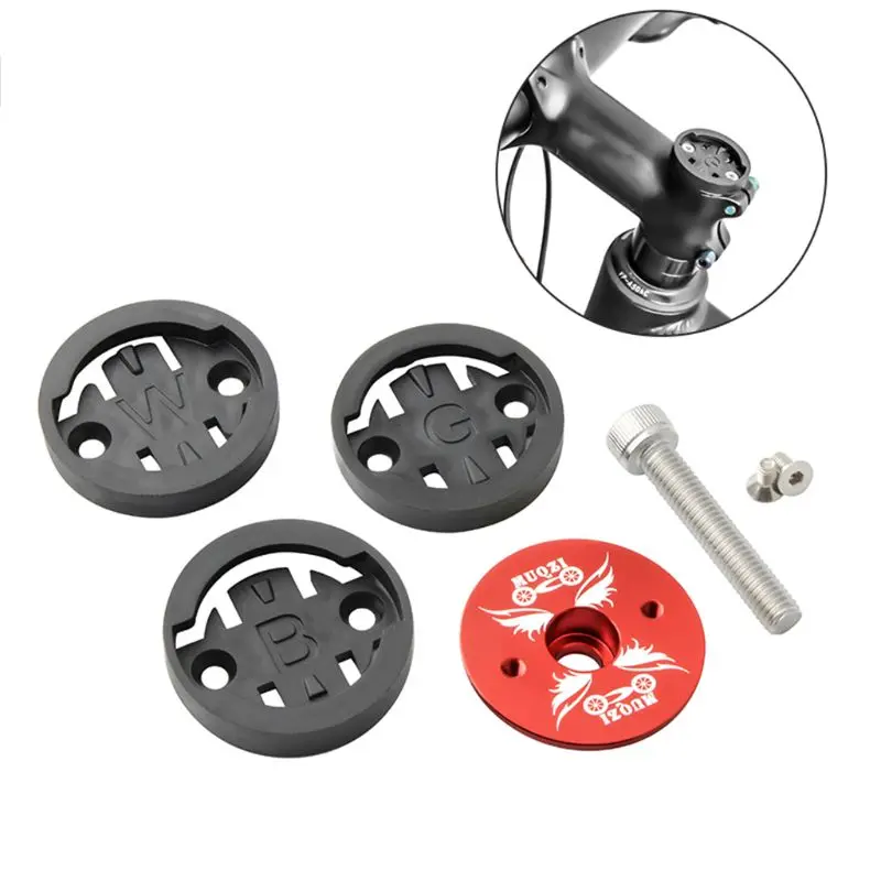 MTB Bike Computer Holder Stem Top Cap Cycling Stopwatch GPS Speedometer Mount