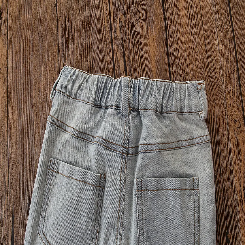 Girls Clothes Set 2020 Summer New 1-3 Years Old Children Clothes Jeans Lace Tops with Flare Long Pants Trousers Two-piece Suit
Girls Clothes Set 2020 Summer New 1-3 Years Old Children Clothes Jeans Lace Tops with Flare Long Pants Trousers Two-piece Suit