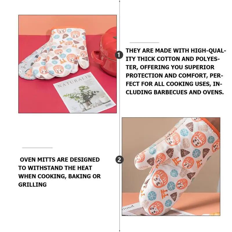 1 Pair Microwave Heat Resistant Mitts Anti Scald Gloves Oven Baking Mitts Thicken Insulated Gloves For Home Kitchen 
1 Pair Microwave Heat Resistant Mitts Anti Scald Gloves Oven Baking Mitts Thicken Insulated Gloves For Home Kitchen