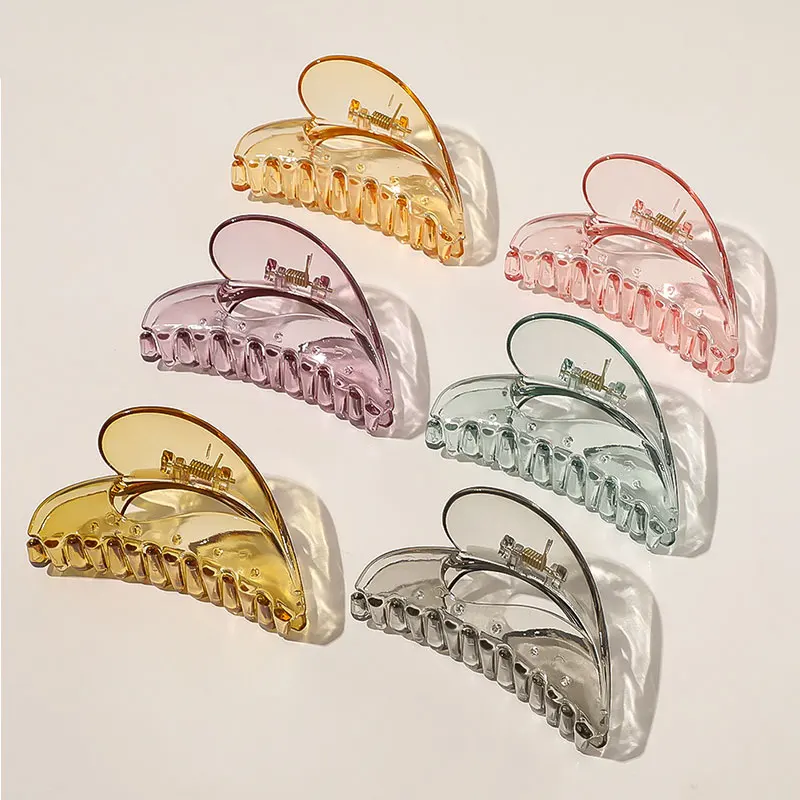 Convex Shape Hair Claw Geometric Hairpin Acrylic Barrettes Transparent Big Size Love Heart Women Girls Hair Accessories
Convex Shape Hair Claw Geometric Hairpin Acrylic Barrettes Transparent Big Size Love Heart Women Girls Hair Accessories