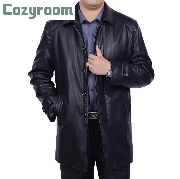 Hot Men's Winter New plus Size Genuine leather jacket Men long Business casual jackets male leather clothes trench Coat S-4XL
Hot Men's Winter New plus Size Genuine leather jacket Men long Business casual jackets male leather clothes trench Coat S-4XL