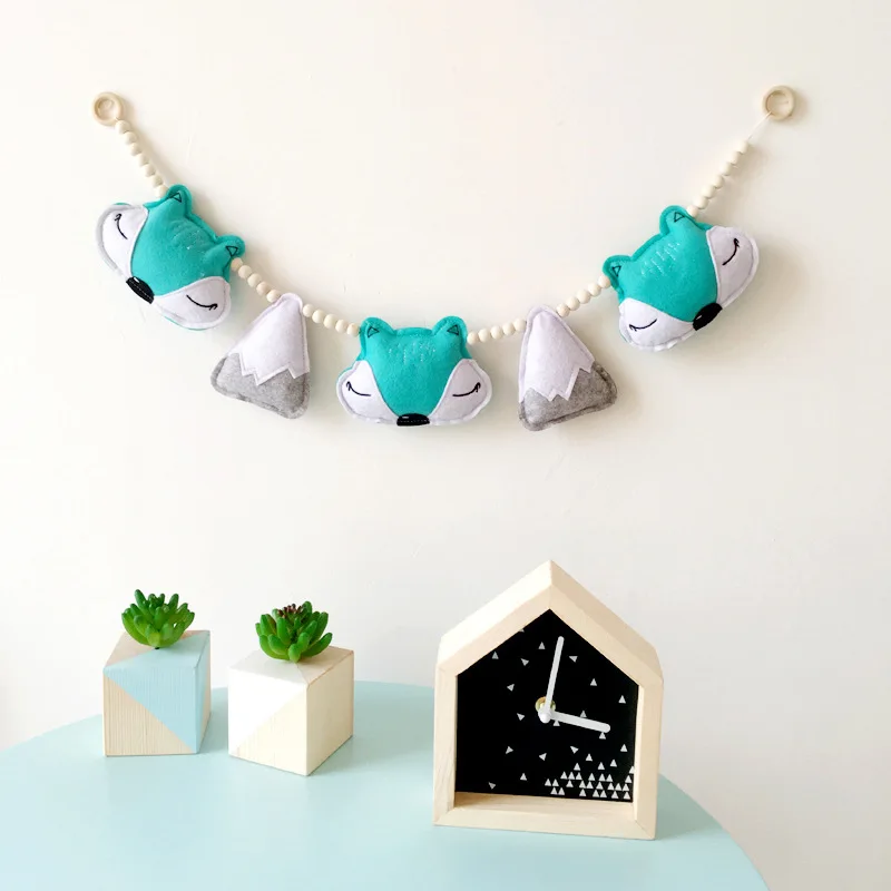 Nordic Children Kids Room Decor Cute Fox Wood Beads Wall Hanging Ornaments Birthday Party Nursery Decorations Accessories Banner
Nordic Children Kids Room Decor Cute Fox Wood Beads Wall Hanging Ornaments Birthday Party Nursery Decorations Accessories Banner
