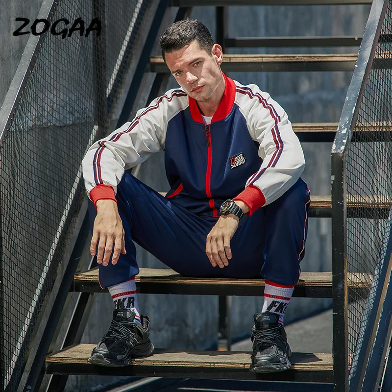 Костюм спортивный мужской в стиле ретро ZOGAA, комплект одежды для отдыха, модная уличная одежда
Костюм спортивный мужской в стиле ретро ZOGAA, комплект одежды для отдыха, модная уличная одежда