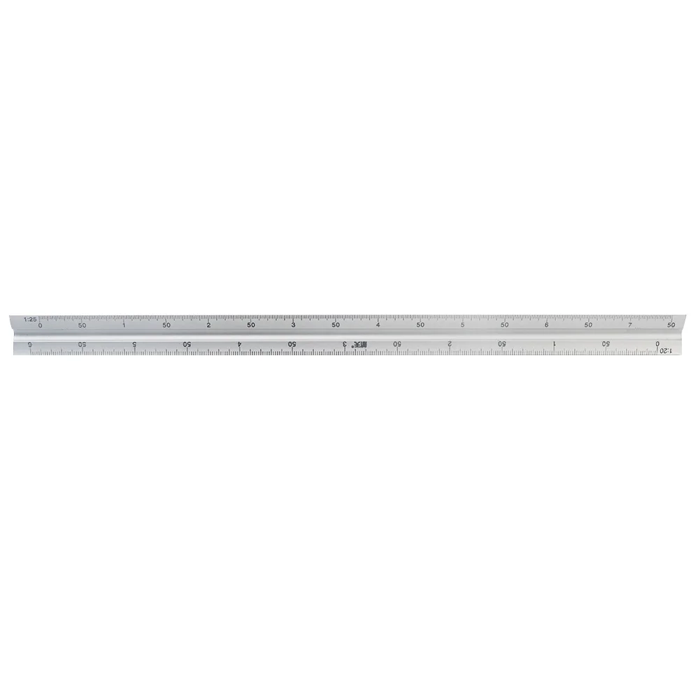 30cm Triangle Silver Technical Scale Ruler Accurate Aluminum Alloy Architect Engineer Clear
30cm Triangle Silver Technical Scale Ruler Accurate Aluminum Alloy Architect Engineer Clear