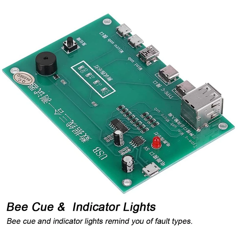 Новый 3 в 1 USB кабель Triad тестовый er зарядный Тестовая карта Tpye-C Mini MiniUSB PCB плата