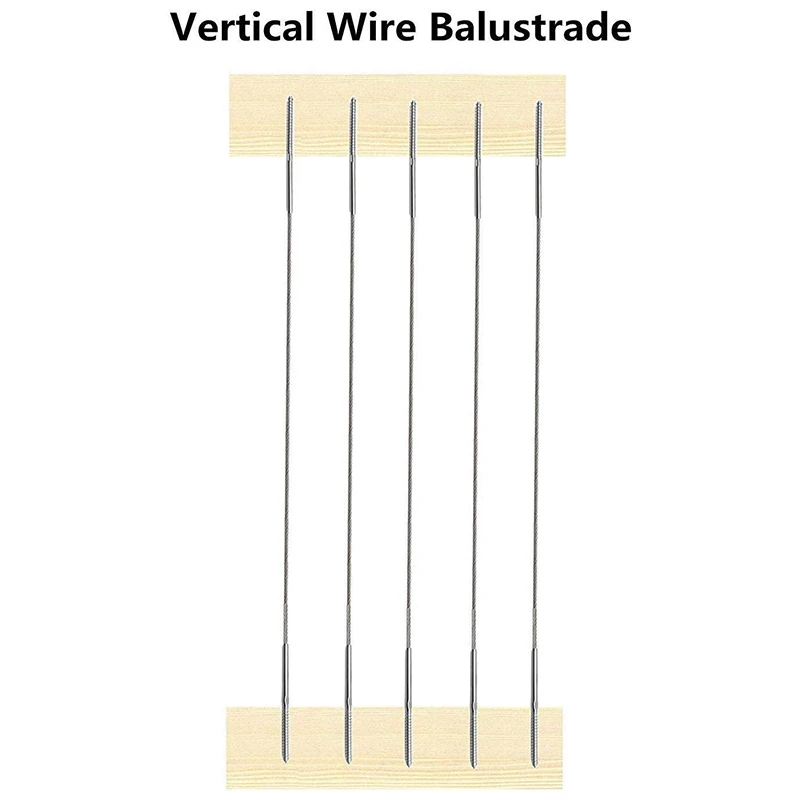 Right&Left Handed Thread Swage Lag Screw for Wood Post of 1/8inch Cable Railing Deck Railing Hardware Wood Baluster Kit
Right&Left Handed Thread Swage Lag Screw for Wood Post of 1/8inch Cable Railing Deck Railing Hardware Wood Baluster Kit