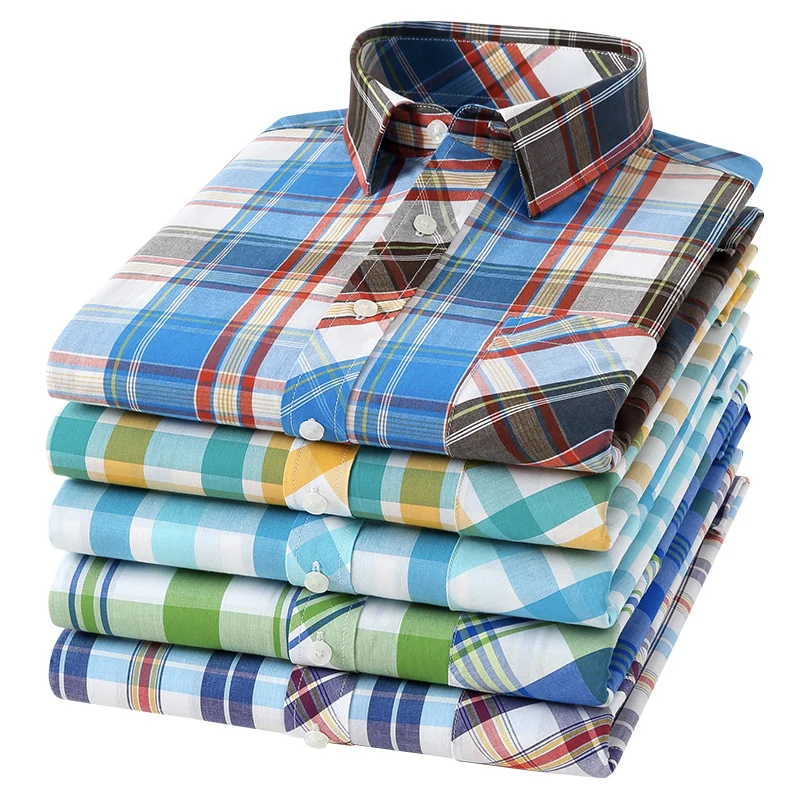 2021 New 100% Cotton Mens Shirts Long Sleeve For Man Shirt Social Casual Plaid Formal Comfort Button-down Official Work Shirt 
2021 New 100% Cotton Mens Shirts Long Sleeve For Man Shirt Social Casual Plaid Formal Comfort Button-down Official Work Shirt