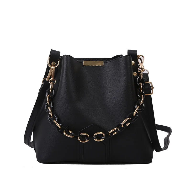 Elegant Female Chain Tote Bucket Bag 2021 New High-quality Pu Leather Women's Designer Handbag Travel Shoulder Messenger Bag
Elegant Female Chain Tote Bucket Bag 2021 New High-quality Pu Leather Women's Designer Handbag Travel Shoulder Messenger Bag