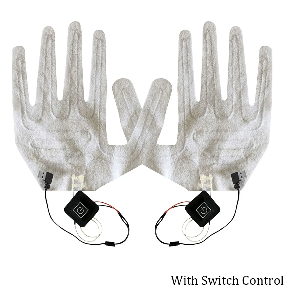 2 PCS USB Heated Gloves Winter Warm Five-Finger Gloves Heating Pad Electric Heating Film Glove Heating Sheet for Fishing Hunting
2 PCS USB Heated Gloves Winter Warm Five-Finger Gloves Heating Pad Electric Heating Film Glove Heating Sheet for Fishing Hunting