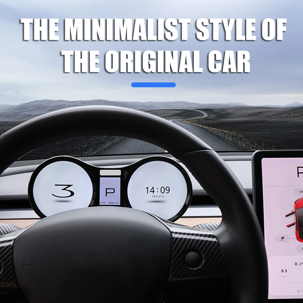 HUD Car Dashboard Speedometer Displayer Screen for Tesla Model 3 LCD Digital Cluster Instrument Panel Modification Accessories
HUD Car Dashboard Speedometer Displayer Screen for Tesla Model 3 LCD Digital Cluster Instrument Panel Modification Accessories