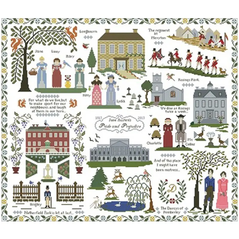 Pride And Prejudice Patterns Counted Cross Stitch 11CT 14CT 18CT DIY Chinese Cross Stitch Kits Embroidery Needlework Sets
Pride And Prejudice Patterns Counted Cross Stitch 11CT 14CT 18CT DIY Chinese Cross Stitch Kits Embroidery Needlework Sets