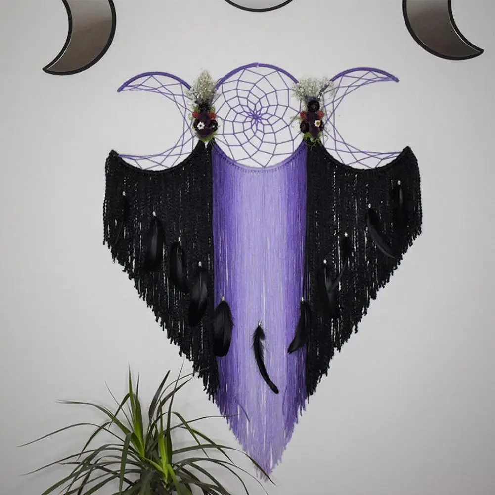 Handmade Multicolor Triple Moon Dream Catcher Healing Pendant Bedroom Home Decor Wall Hanging Ornaments for Living Room
Handmade Multicolor Triple Moon Dream Catcher Healing Pendant Bedroom Home Decor Wall Hanging Ornaments for Living Room
