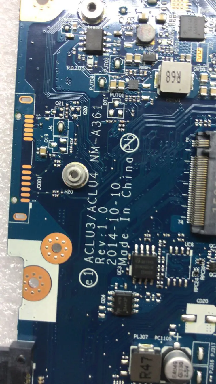 KEFU ACLU3/ACLU4 NM-A361 Motherboard For Lenovo G50-80 G50-80M Notebook Motherboard CPU I3 5005U R5 M330 DDR3 100% Test Work
KEFU ACLU3/ACLU4 NM-A361 Motherboard For Lenovo G50-80 G50-80M Notebook Motherboard CPU I3 5005U R5 M330 DDR3 100% Test Work