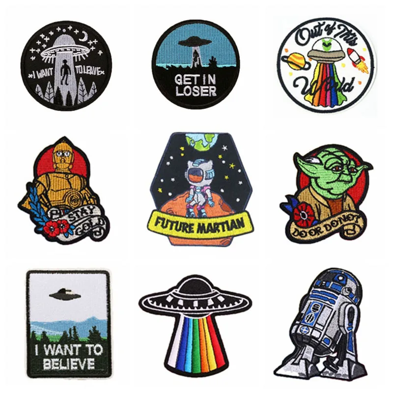 Alien Clothing Patch/UFO/DIY/embroidered Applique/astronaut Badge/round Badge/ Embroidery Iron on Patches Iron on Patch
Alien Clothing Patch/UFO/DIY/embroidered Applique/astronaut Badge/round Badge/ Embroidery Iron on Patches Iron on Patch