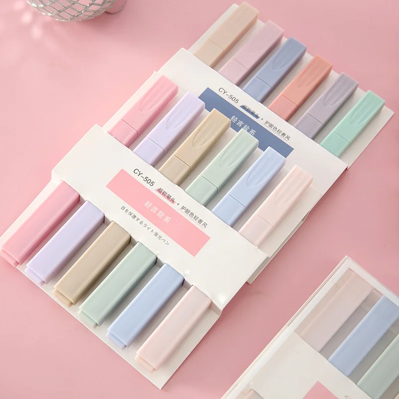 6 unids / set Morandi color fluorescent ink pen high capacity office stationery school supplies children's handicrafts
6 unids / set Morandi color fluorescent ink pen high capacity office stationery school supplies children's handicrafts