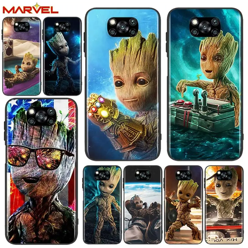 Groot Marvel Avengers for Xiaomi Poco X3 NFC X2 M3 M2 F2 F3 Pro C3 F1 A2 Lite Mix3 Play Silicone Soft Black Phone Case
Groot Marvel Avengers for Xiaomi Poco X3 NFC X2 M3 M2 F2 F3 Pro C3 F1 A2 Lite Mix3 Play Silicone Soft Black Phone Case