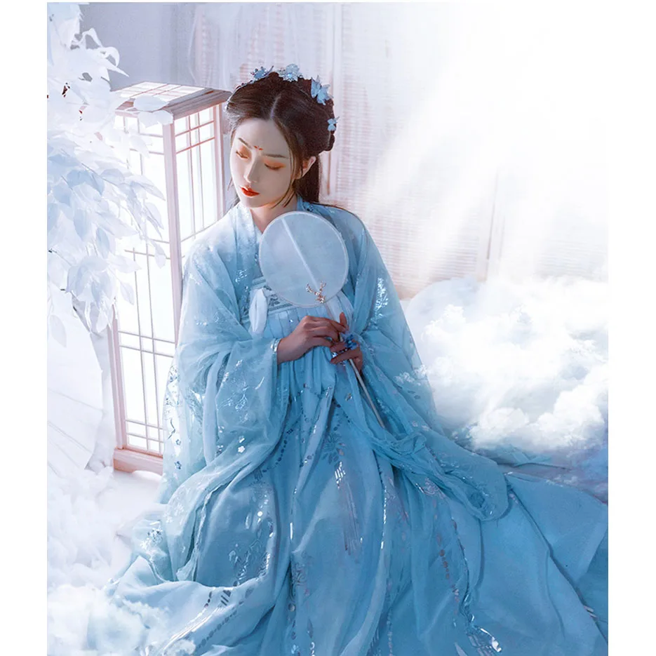 Традиционный Женский костюм hanfu для девушек, сказочное платье, китайская одежда для народных танцев, одежда династии принцессы, косплей, сце...
Традиционный Женский костюм hanfu для девушек, сказочное платье, китайская одежда для народных танцев, одежда династии принцессы, косплей, сце...
