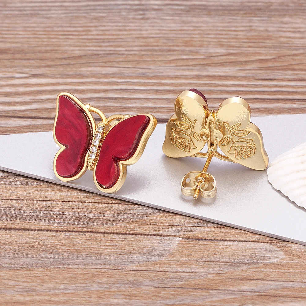 New Fashion Korean Stud Earrings Top Quality Shell Butterfly Shape 9 Colors Lucky Sweet Jewelry Women Girls Best Birthday Gift
New Fashion Korean Stud Earrings Top Quality Shell Butterfly Shape 9 Colors Lucky Sweet Jewelry Women Girls Best Birthday Gift