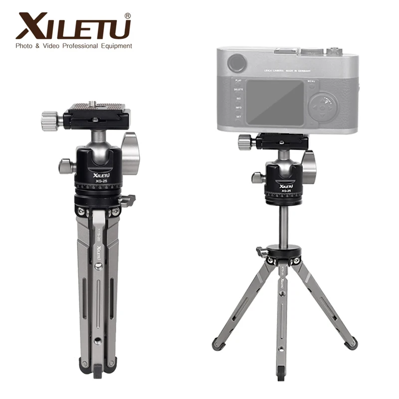 XIELTU XTS20+XG25 Lightweight Desktop Tripod Mini Extension Rod Tripod Holder with Ball Head for GoPro DSLR Mirrorless Cameras
XIELTU XTS20+XG25 Lightweight Desktop Tripod Mini Extension Rod Tripod Holder with Ball Head for GoPro DSLR Mirrorless Cameras