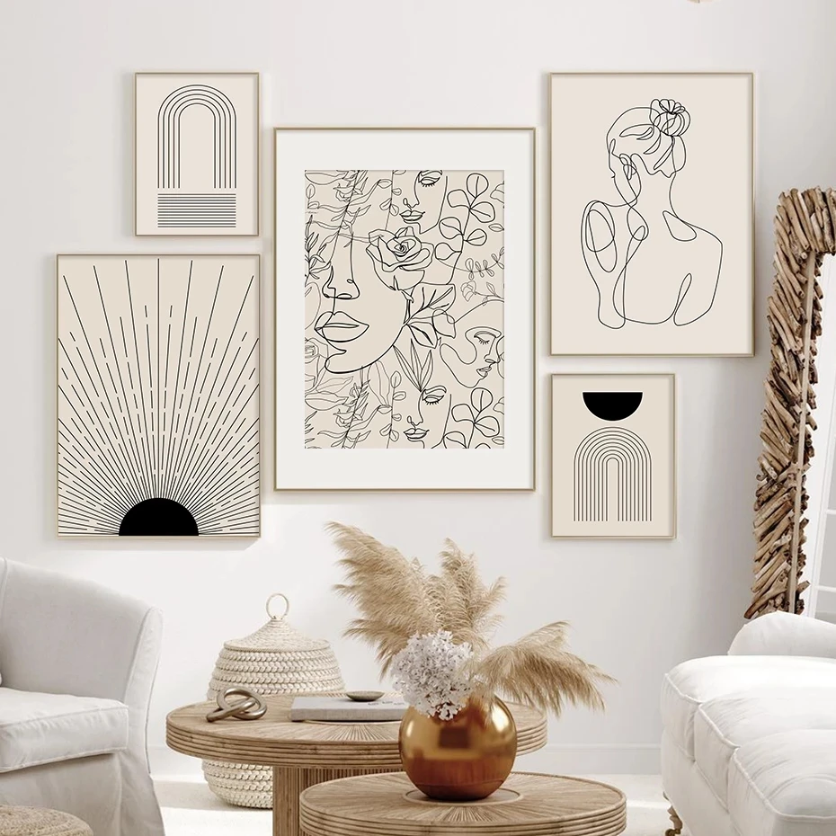 Abstract Bohemian Line Woman Faces Flowers Mid Century Posters Canvas Painting Wall Art Print Picture Living Room Home Decor
Abstract Bohemian Line Woman Faces Flowers Mid Century Posters Canvas Painting Wall Art Print Picture Living Room Home Decor