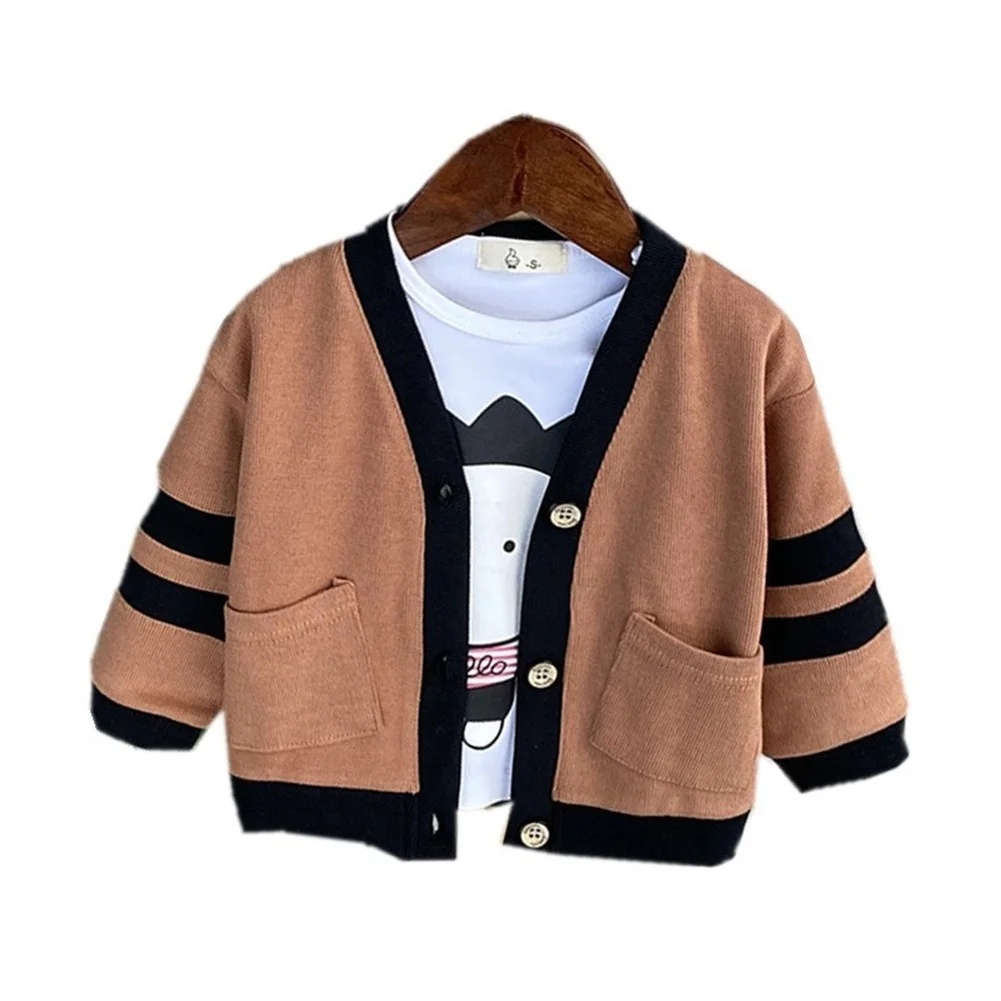 2021 FashionChildren Sweaters Baby Boys Knit Cardigan Jacket Spring Autumn Kids Outerwear Cotton Boy's Sweater Cardigan 1-4Y
2021 FashionChildren Sweaters Baby Boys Knit Cardigan Jacket Spring Autumn Kids Outerwear Cotton Boy's Sweater Cardigan 1-4Y