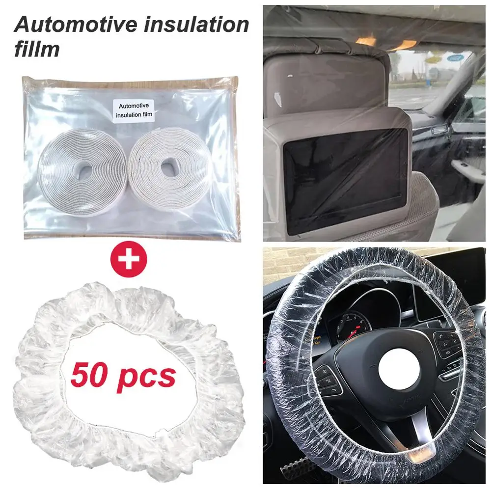 Car Transparent Isolation Film For Car Cockpit Anti Droplet Anti-dust Isolation Film Protector with 50pcs Steering Wheel Covers
Car Transparent Isolation Film For Car Cockpit Anti Droplet Anti-dust Isolation Film Protector with 50pcs Steering Wheel Covers
