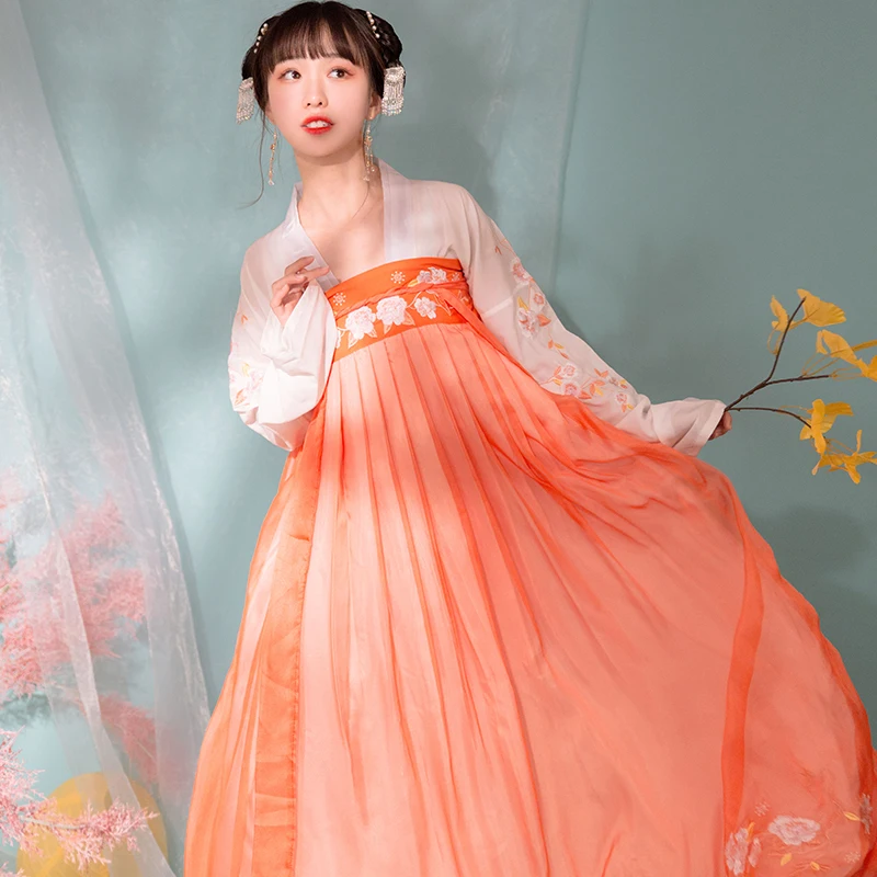 Женское платье принцессы сказочное HanFu для косплея традиционный костюм вышитое