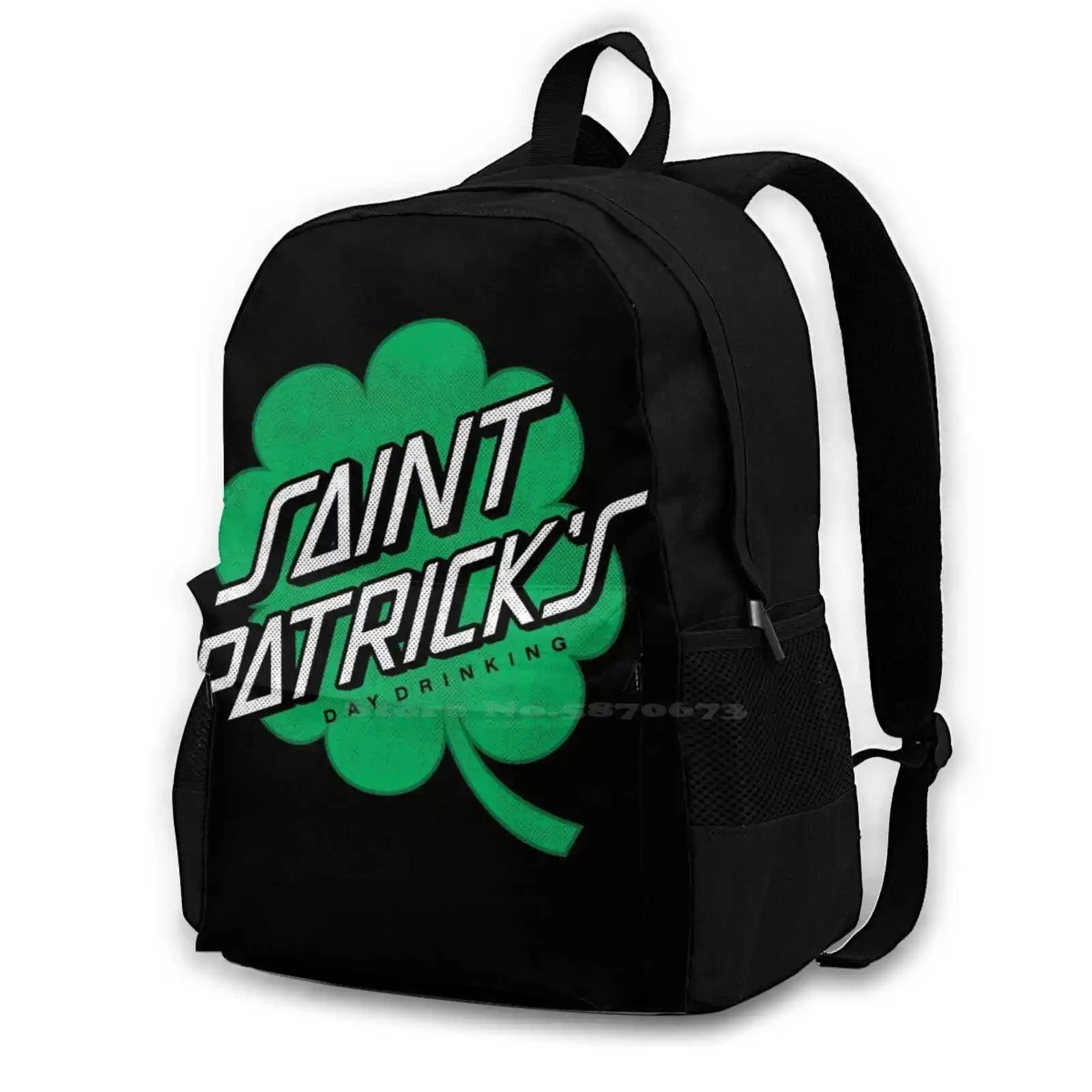 

Saint Patrick'S Day Drinking Four Leaf Clover Green Shirt New Arrivals Satchel Schoolbag Bags Backpack S Day S Saint Patricks