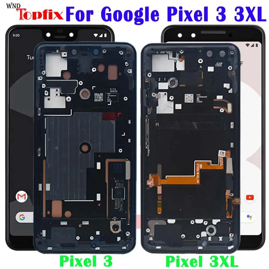 100% протестированный для Google Pixel 3 XL ЖК дисплей кодирующий преобразователь