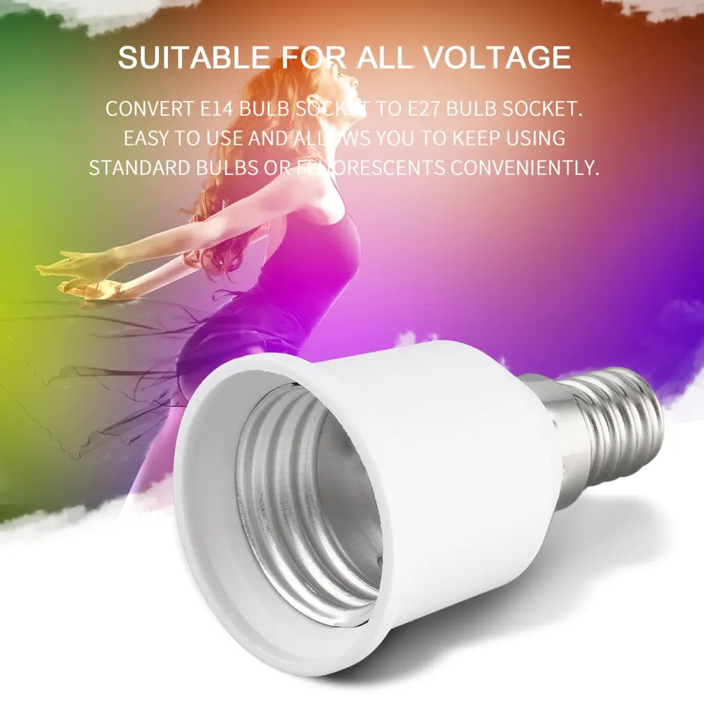 Hot Newest Portable Liaght Adapter E14 To E27 Lamp Holder Professional Lamp Socket Durable Home Lampholder Light Accessories
Hot Newest Portable Liaght Adapter E14 To E27 Lamp Holder Professional Lamp Socket Durable Home Lampholder Light Accessories