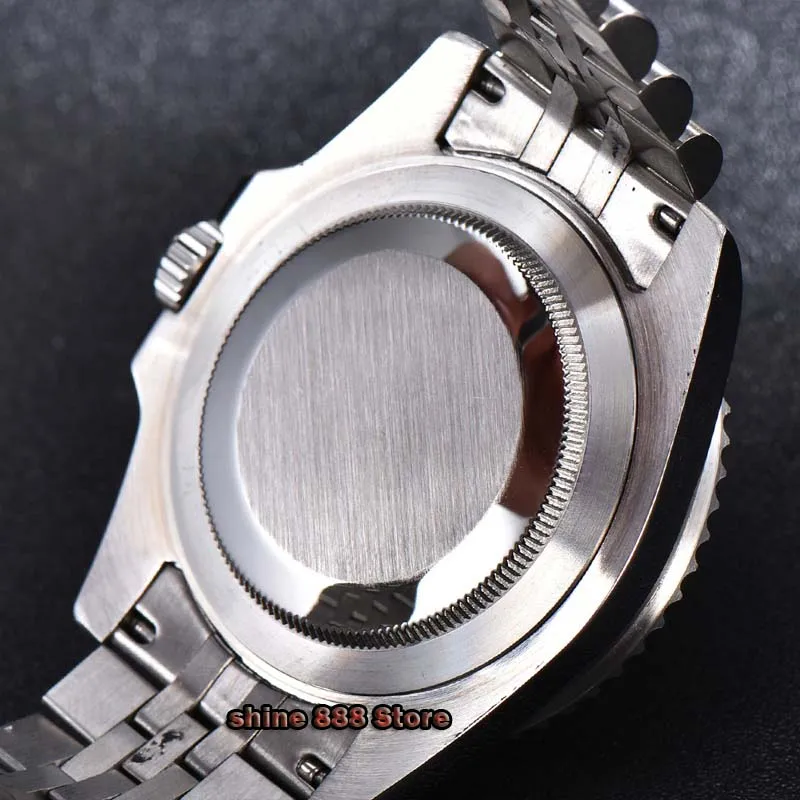 40mm PARNIS black dial red black bezel Sapphire glass GMT automatic men's watch
40mm PARNIS black dial red black bezel Sapphire glass GMT automatic men's watch