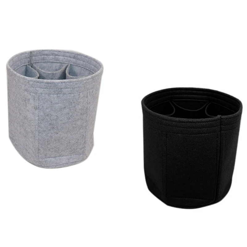 2x Felt Cloth Barrel Desktop Storage Fits in Insert Multi-Pockets Cosmetic Bags Storage and Belongings Gray & Black
2x Felt Cloth Barrel Desktop Storage Fits in Insert Multi-Pockets Cosmetic Bags Storage and Belongings Gray & Black