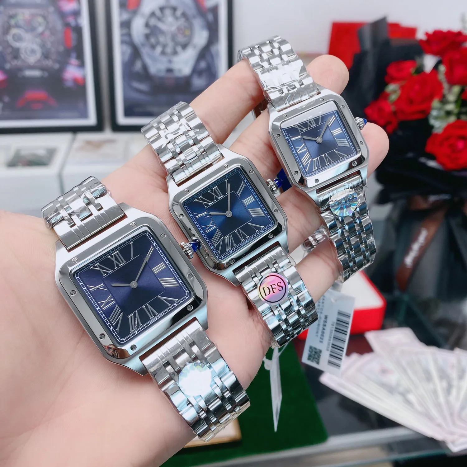 Luxury brand Men/Women Watch Square Case Calendar Display Roman Numerals Leather Strap Wrist Watch Gifts
Luxury brand Men/Women Watch Square Case Calendar Display Roman Numerals Leather Strap Wrist Watch Gifts