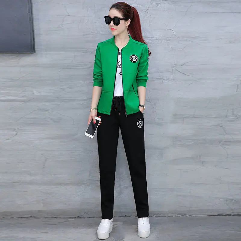Korean size Women Loose Large Fashion Suits Spring And Autumn Outfit New Boom Three piece set Clothing Set Leisure Suit CY183
Korean size Women Loose Large Fashion Suits Spring And Autumn Outfit New Boom Three piece set Clothing Set Leisure Suit CY183