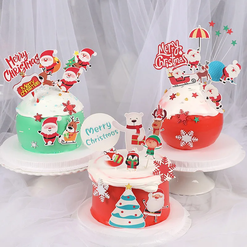 Christmas Theme Cake Topper Cartoon Sleigh Santa Cute White Bear Christmas Baking Party Favors
Christmas Theme Cake Topper Cartoon Sleigh Santa Cute White Bear Christmas Baking Party Favors