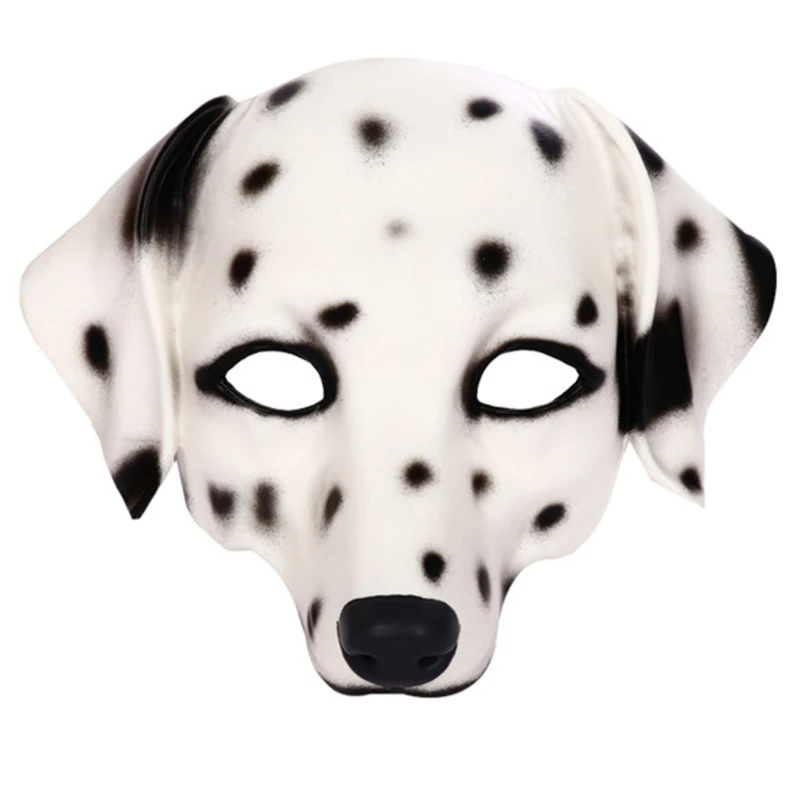 Q0KE Creepy Party Deluxe Halloween Costume Party PU Animal Dog Head Mask Dalmatian Masks Cosplay Mask Half Face Anime
Q0KE Creepy Party Deluxe Halloween Costume Party PU Animal Dog Head Mask Dalmatian Masks Cosplay Mask Half Face Anime