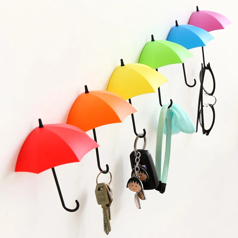 Adhesive Bathroom Wall Sticker Kitchen Decor Hook Creative Umbrella Shape Key Hanger Cute Bag Holder Living Room Home Decoration
Adhesive Bathroom Wall Sticker Kitchen Decor Hook Creative Umbrella Shape Key Hanger Cute Bag Holder Living Room Home Decoration