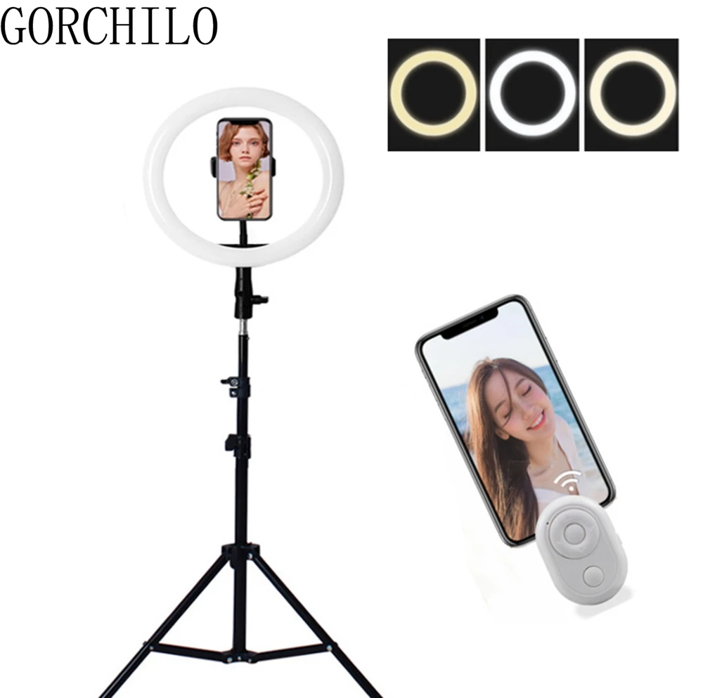 LED Ring Light Selfie Ring Lighting With Stand Ringlight WithTripod For Youtube Makeup Video Studio tripod ring light For phone
LED Ring Light Selfie Ring Lighting With Stand Ringlight WithTripod For Youtube Makeup Video Studio tripod ring light For phone