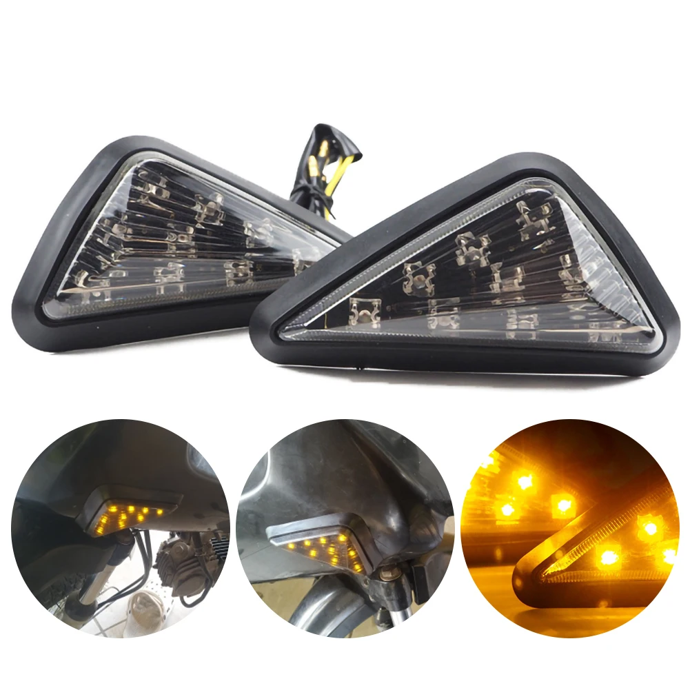 1 Pair Triangle Moto Turn Signal Lamps Piranha Light Motorcycle Flasher 9 LED Turn Light Motorbike Indicators Blinker
1 Pair Triangle Moto Turn Signal Lamps Piranha Light Motorcycle Flasher 9 LED Turn Light Motorbike Indicators Blinker