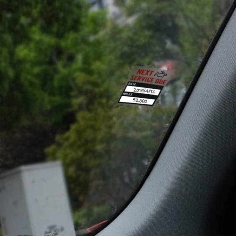 100pcs/roll Oil Change/Service Reminder Stickers Window Sticker Adhesive Labels Car Sticker Exterior Accessories Car Accessories
100pcs/roll Oil Change/Service Reminder Stickers Window Sticker Adhesive Labels Car Sticker Exterior Accessories Car Accessories