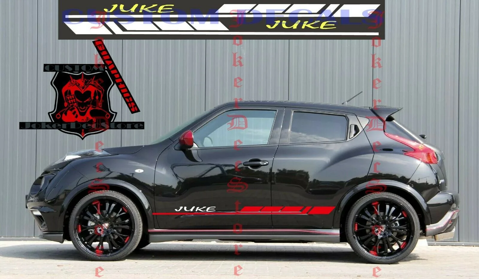 Для x2 Nissan Juke полосой наклейка графические стикеры комплект|Наклейки на