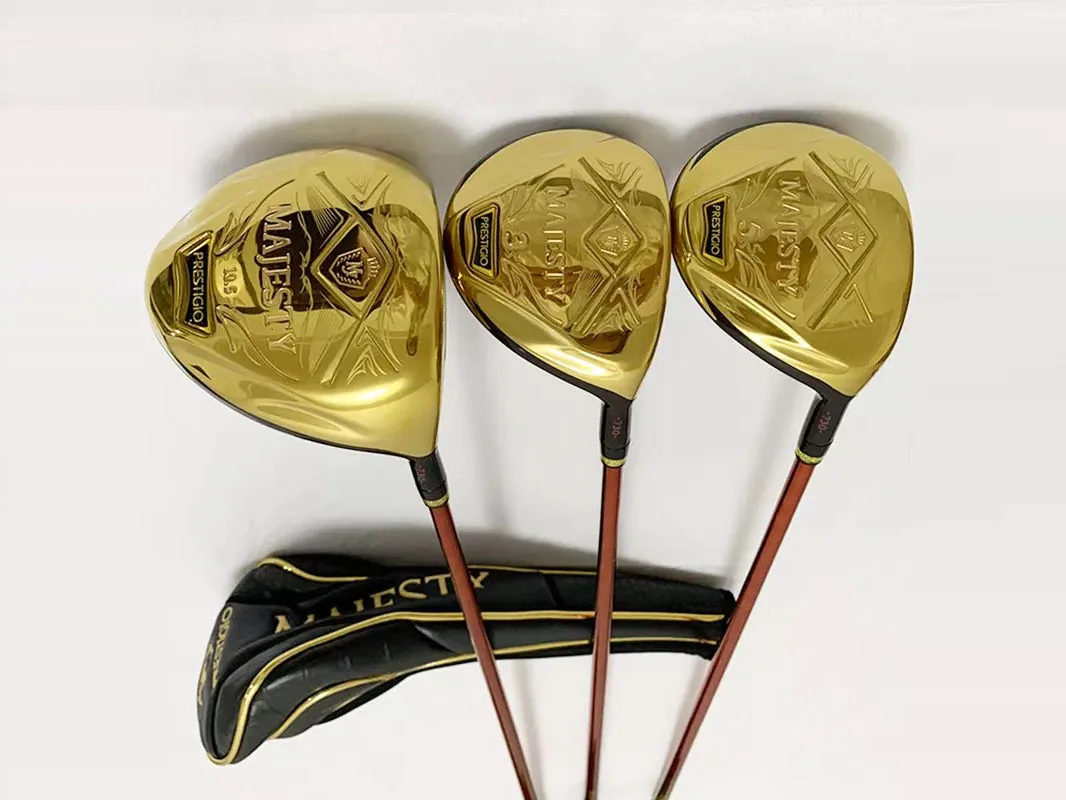 Новейшие клюшки для гольфа Maruman Majesty Prestigio 10 Wood Set Driver + Fairway Woods R/S/SR Flex Shaft с крышкой