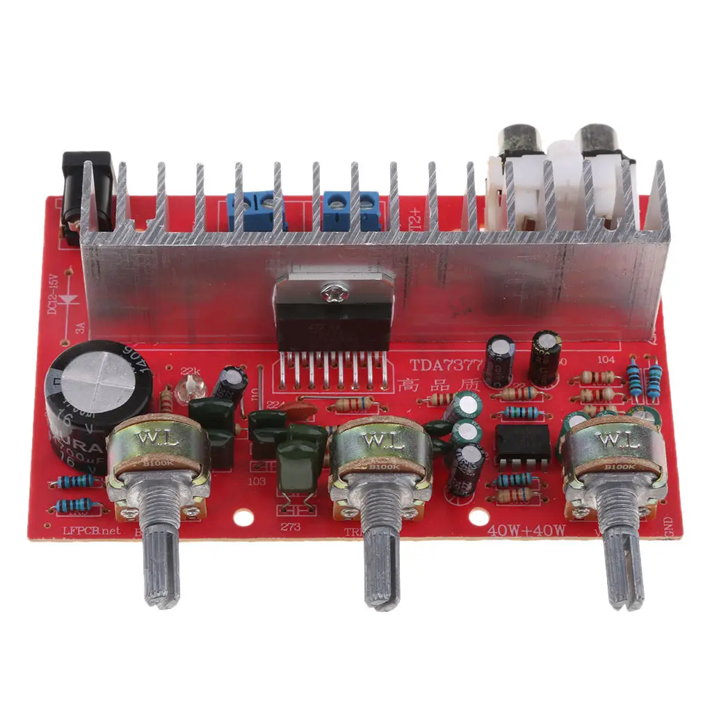 DX-7377 2,0 двухканальный цифровой мощный аудио стерео усилитель платы DC 12V 80W
DX-7377 2,0 двухканальный цифровой мощный аудио стерео усилитель платы DC 12V 80W