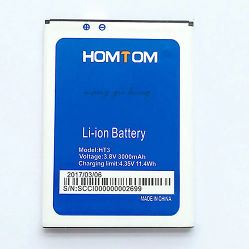 Высокое качество Новый резервный аккумулятор HT3 для Homtom Pro 3 8 V 3000mAh Замена