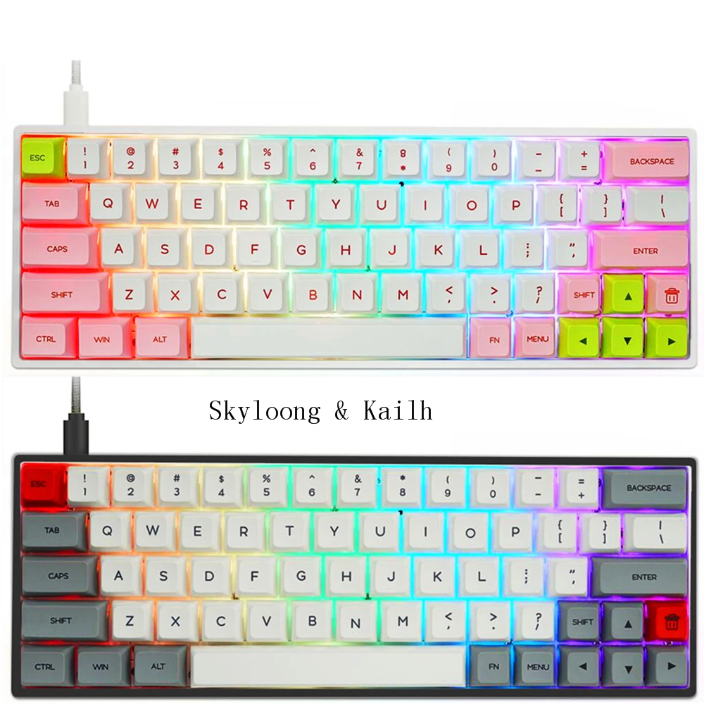 Механическая клавиатура Keypro Kailh & Skyloong gk64XS RGB с заказной коробкой, бесшумным порошковым валом, серого, белого, розового, белого цветов
Механическая клавиатура Keypro Kailh & Skyloong gk64XS RGB с заказной коробкой, бесшумным порошковым валом, серого, белого, розового, белого цветов