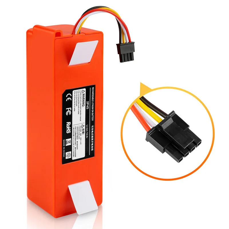 Battery 6500mAh/5200mAh 14.4V Vacuum Cleaner accessories for xiaomi mi robot Robotics cleaner roborock S50 S51 T4 T6 parts
Battery 6500mAh/5200mAh 14.4V Vacuum Cleaner accessories for xiaomi mi robot Robotics cleaner roborock S50 S51 T4 T6 parts