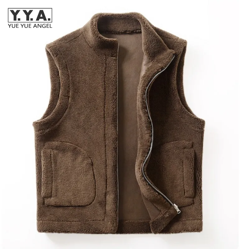 Зимний двухсторонний теплый жилет из искусственной овечьей шерсти, мужская повседневная куртка без рукавов с воротником-стойкой, винтажны...
Зимний двухсторонний теплый жилет из искусственной овечьей шерсти, мужская повседневная куртка без рукавов с воротником-стойкой, винтажны...
