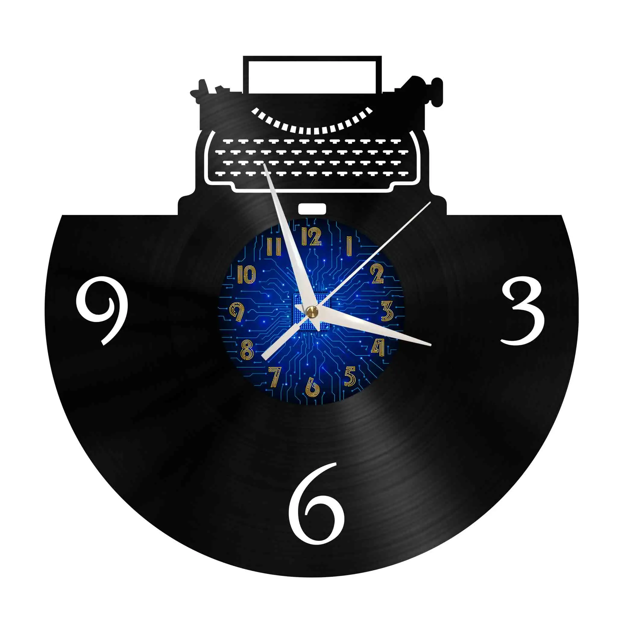 Typewriter Modern Design Home Decor Creativity 12 Inch Vinyl Record Wall Clock LED Office Wall Decoration Clocks Wall Art
Typewriter Modern Design Home Decor Creativity 12 Inch Vinyl Record Wall Clock LED Office Wall Decoration Clocks Wall Art